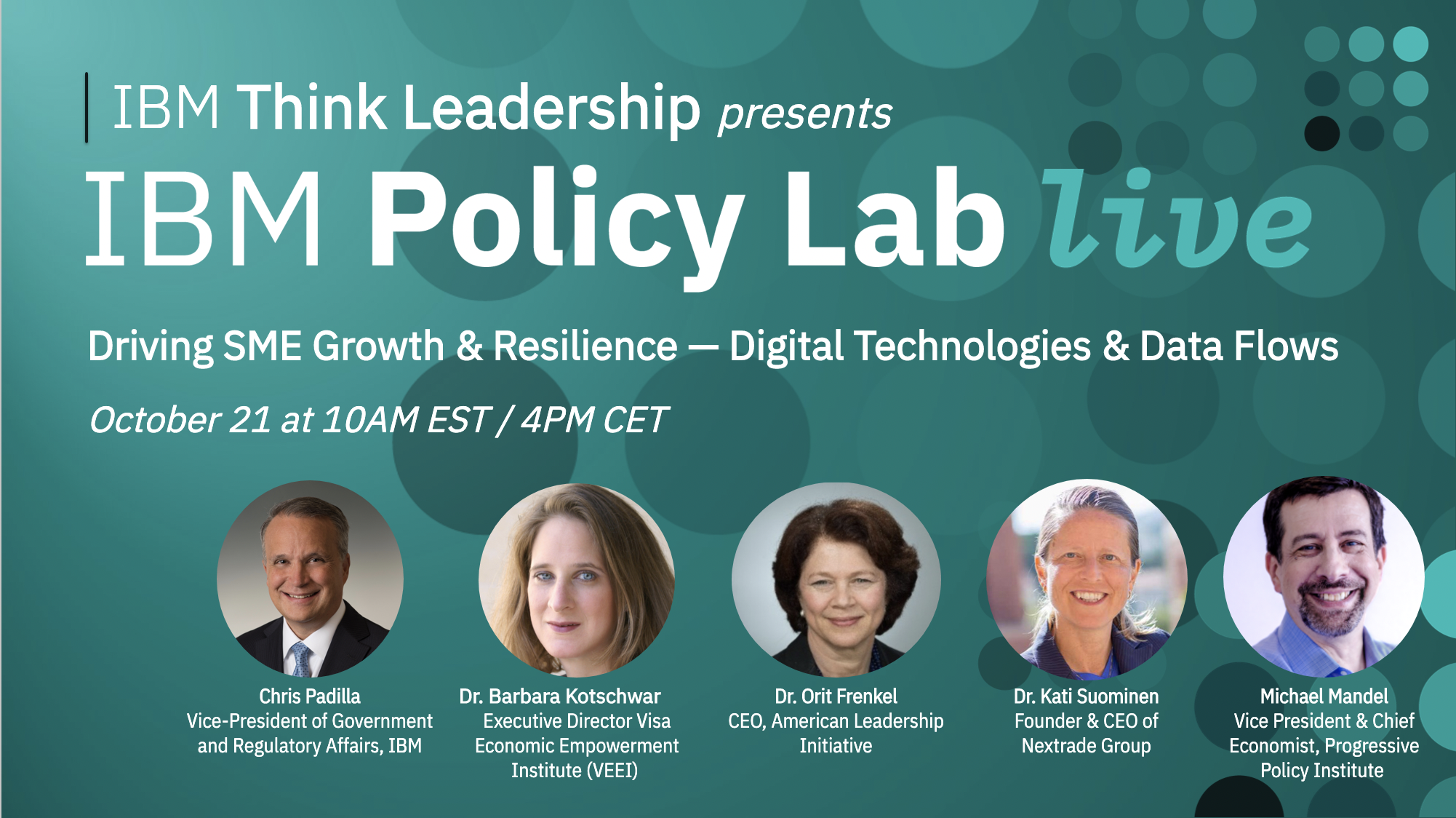 IBM Policy Lab Live - Progressive Policy Institute