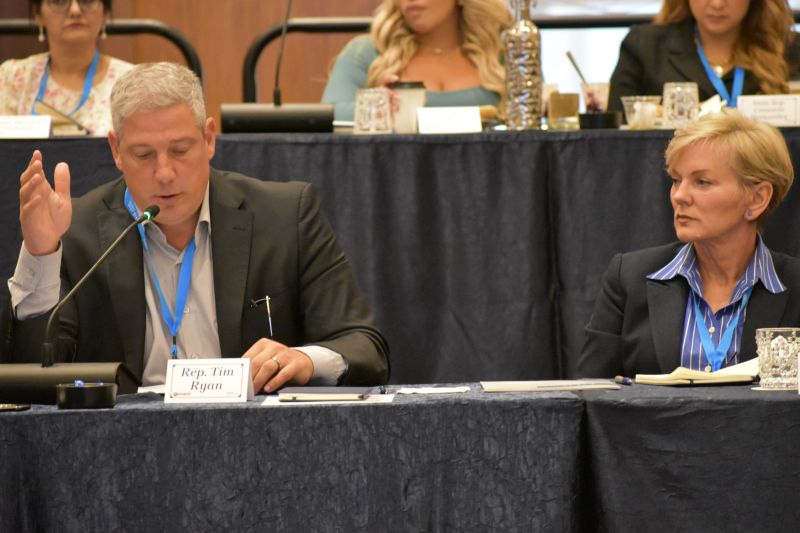 Secretary Granholm and (former) Representative Tim Ryan led a discussion on the future of American energy and manufacturing at PPI’s New Directions summit in Las Vegas, Nevada. 