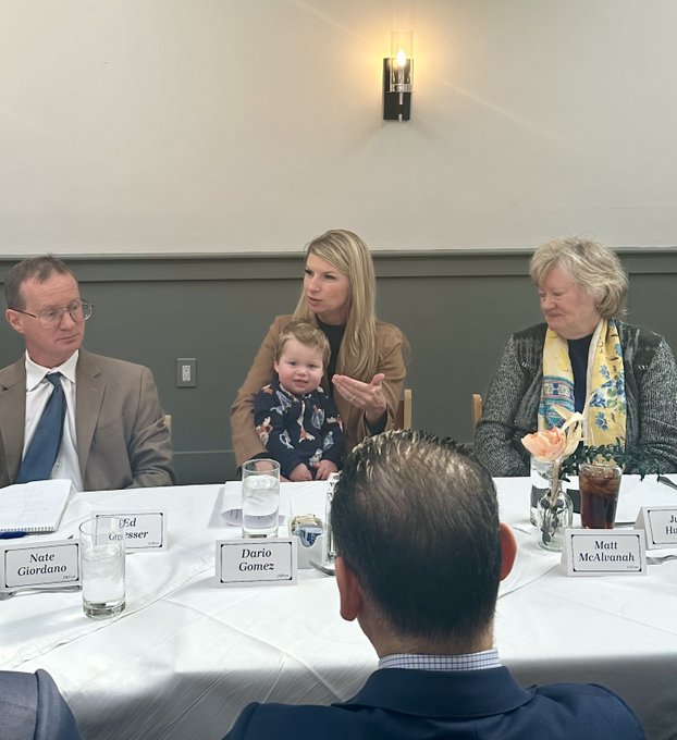 PPI’s Ed Gresser joined Representative Brittany Pettersen (CO-07) to discuss her Pink Tariffs Study Act at a PPI trade dinner. 